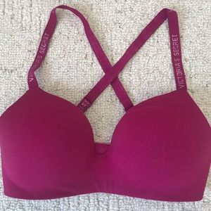 Victoria Secret Violet Lightly Lined Wireless 34D